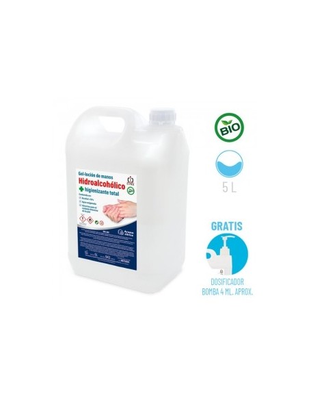Garrafa de gel hidroalcohólico de 5L