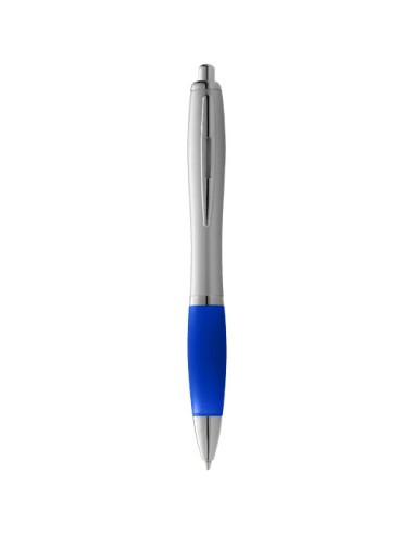 Bolígrafo plateado con empuñadura de color "Nash"