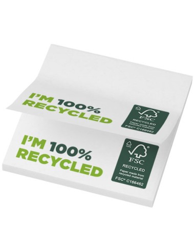 Bloc de notas adhesivas de papel reciclado de 75 x 75 mm "Sticky-Mate®"