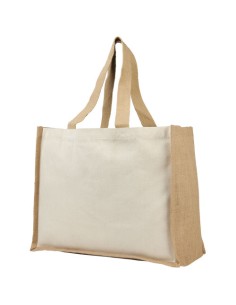 Bolsa Tote para la compra de lona y yute de 320 g/m² "Varai" | Sequio