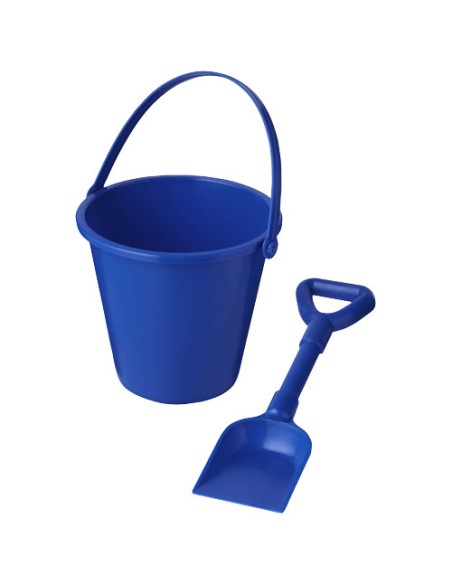 Cubo y pala de playa de plástico reciclado "Tides" | Sequio regalos de