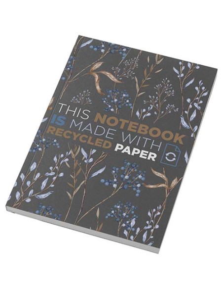 Libreta A5 de tapa blanda con 100 hojas de papel reciclado "Novella Au