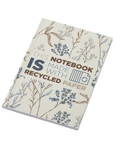 Libreta A6 de tapa blanda con 50 hojas de papel reciclado...