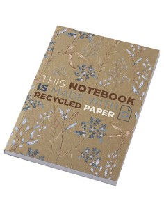 Libreta A5 de tapa blanda craft con 100 hojas de papel...