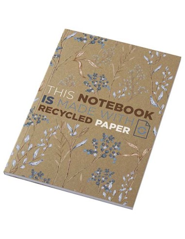 Libreta de tapa blanda craft con 50 hojas de papel reciclado "Novella