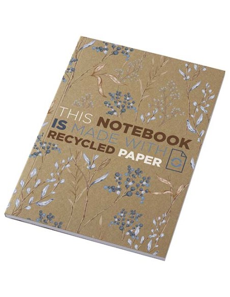 Libreta de tapa blanda craft con 50 hojas de papel reciclado "Novella