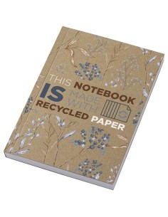 Libreta A6 de tapa blanda craft con 100 hojas de papel...