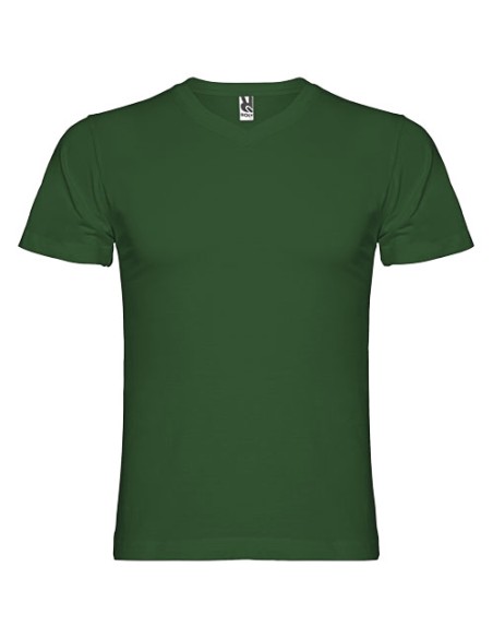 Camiseta de cuello de pico de manga corta para hombre "Samoyedo" | Seq