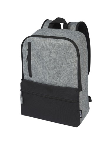 Mochila para portátil de 15" reciclada GRS en dos tonos de 14 L "Recla