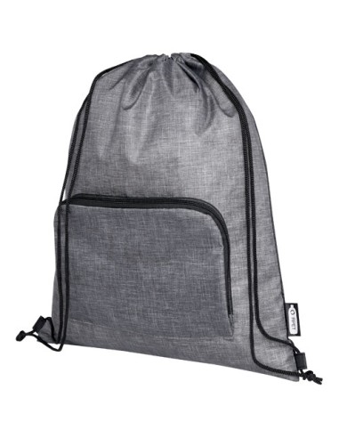 Bolsa con cordón plegable reciclada de 7L "Ash" | Sequio regalos de em