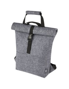 Bolsa para bicicleta enrollable de fieltro reciclado GRS de 13 L "Felt