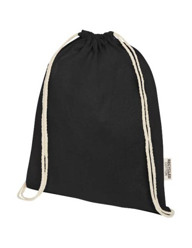 Bolsa con cordón de algodón reciclado GRS de 140 g/m² "Oregon" | Sequi
