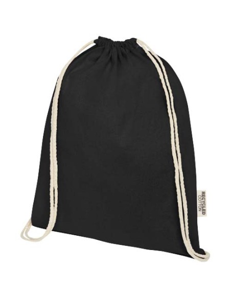 Bolsa con cordón de algodón reciclado GRS de 140 g/m² "Oregon" | Sequi