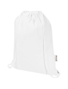 Bolsa de 5 L con cordón de algodón reciclado de 140 g/m² con certifica