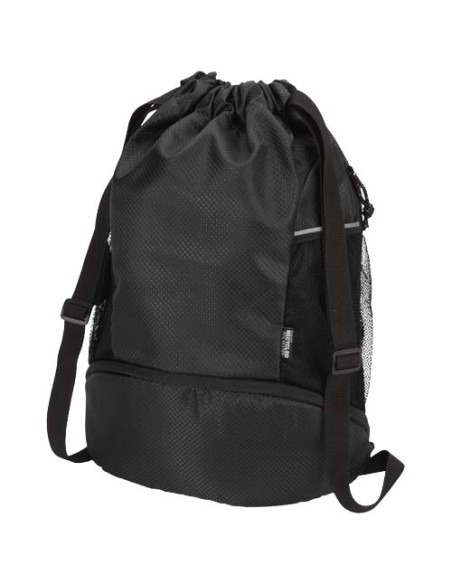 Bolsa deportiva de 18 L con cordón y compartimento inferior de materia