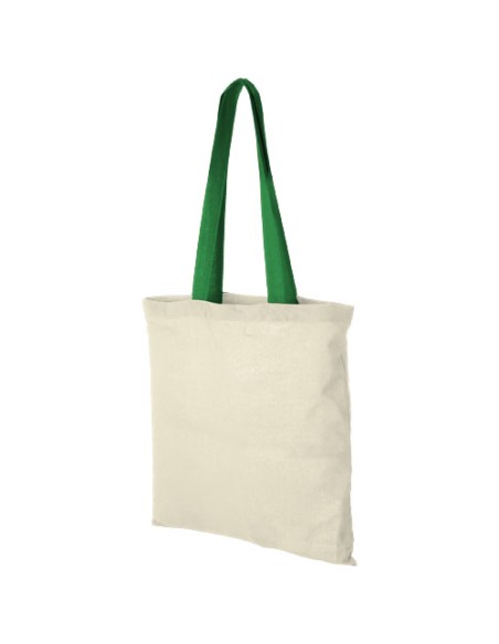 Bolsa Tote de algodón 100 g/m² con asas largas contrastadas "Nevada" |