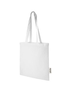 Bolsa Tote de algodón reciclado GRS de 140 g/m2 de 7 L "Madras"