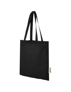 Bolsa Tote de algodón reciclado GRS de 140 g/m2 de 7 L "Madras" | Sequ 2