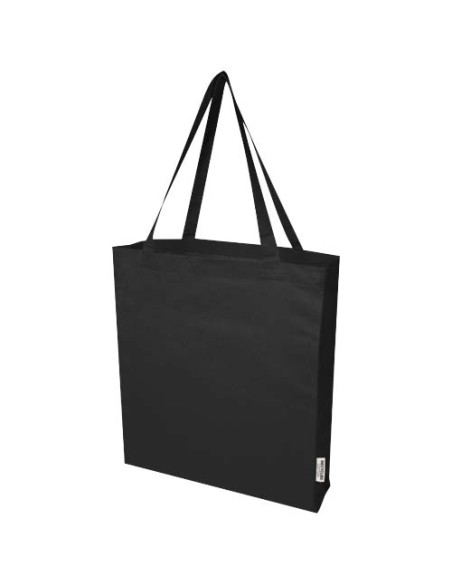 Bolsa Tote con refuerzos de algodón reciclado GRS de 140 g/m² de 12l "