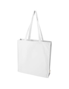 Bolsa Tote algodón reciclado 100% GRS con refuerzos de 270 g/m² "Flori