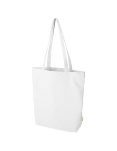 Bolsa Tote de 11 l con fondo ancho algodón orgánico OCS de 180 g/m² "O