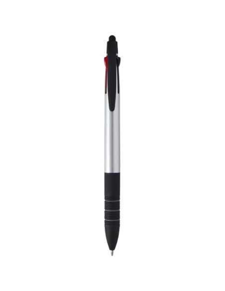 Bolígrafo de material reciclado RCS de 3 tintas con stylus "Trine" | S