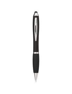 Bolígrafo stylus de color con empuñadura negra "Nash"...