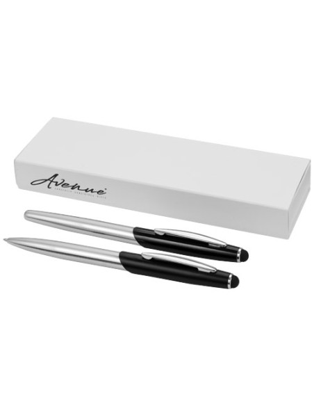 Set de bolígrafo y rollerball Stylus “Geneva” (tinta azul) | Sequio re