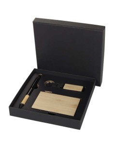 Set de regalo de bolígrafo, llavero y tarjetero RFID de...