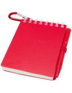 Set de libreta de tapa blanda y bolígrafo de exterior de material reci