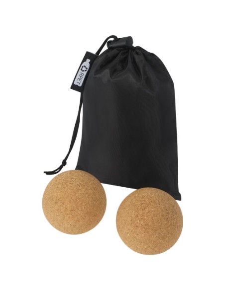 Pelota de corcho para yoga "Trikona"- Set dos unidades | Sequio regalo