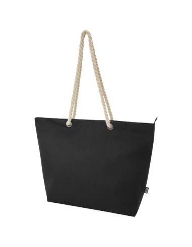 Bolsa de playa refrigeradora de material reciclado GRS con asas de cue