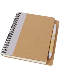 Libreta de papel reciclado con bolígrafo "Priestly" 2