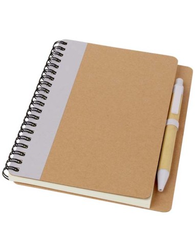 Libreta de papel reciclado con bolígrafo "Priestly" | Sequio regalos d