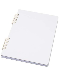 Cuaderno A5 tapa dura con espiral de material reciclado RCS "Fil" | Se
