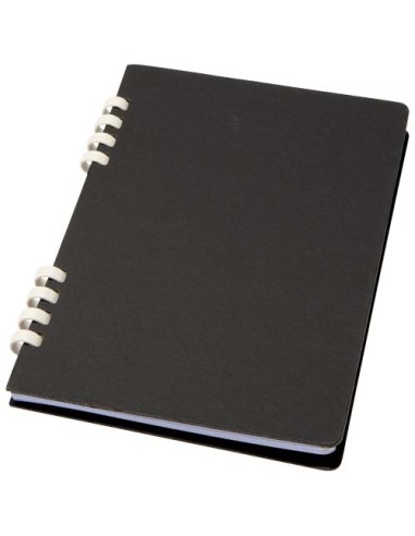 Cuaderno A5 tapa dura con espiral de material reciclado RCS "Fil" | Se
