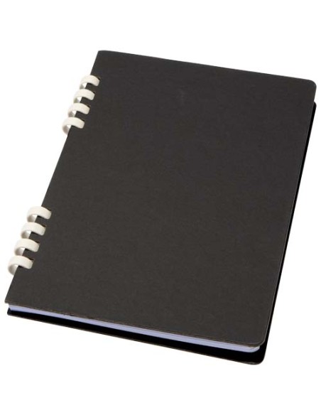 Cuaderno A5 tapa dura con espiral de material reciclado RCS "Fil" | Se