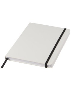 Libreta A5 blanca con cinta de color "Spectrum" | Sequio regalos de em