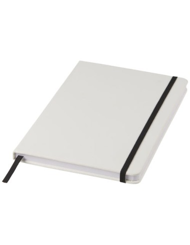 Libreta A5 blanca con cinta de color "Spectrum" | Sequio regalos de em