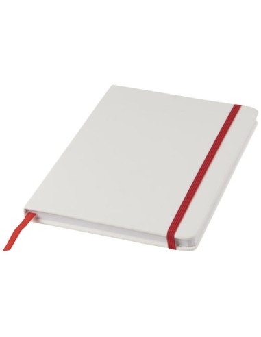 Libreta A5 blanca con cinta de color "Spectrum" | Sequio regalos de em