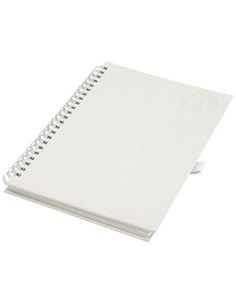 Libreta A5 con espiral fabricada a partir de cartones de leche recilad