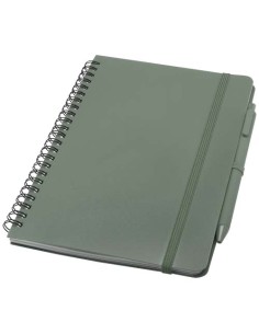 Libreta de tapa dura A5 de plástico procedente del océano con bolígraf 2