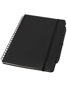 Libreta de tapa dura A5 de plástico procedente del océano con bolígraf 2