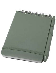 Libreta de tapa dura A6 de plástico procedente del océano con bolígraf 2