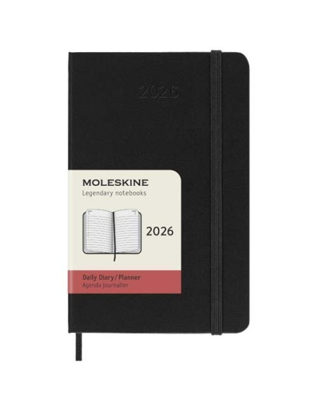 Agenda diaria de bolsillo de 12 meses con tapa dura "Moleskine" | Sequ