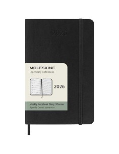 Agenda semanal de bolsillo de 12 meses con tapa blanda "Moleskine" | S