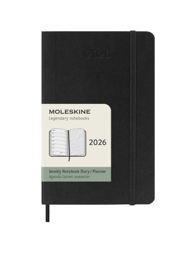 Agenda semanal de bolsillo de 12 meses con tapa blanda "Moleskine" | S
