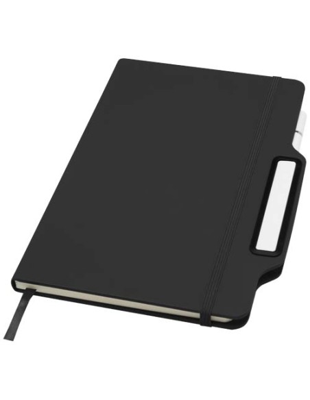 Libreta de tapa dura A5 con combinación de bolígrafo y lápiz "Nexus" (