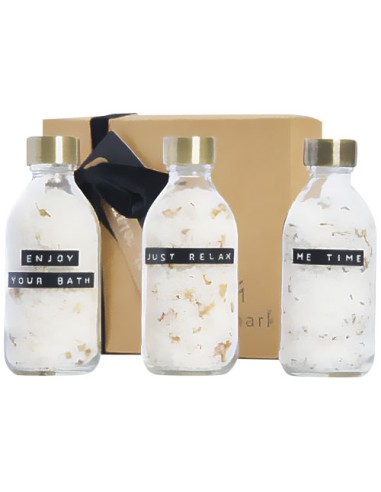 Conjunto de regalo de sal de baño de 3 piezas de 200 ml "Wellmark Just
