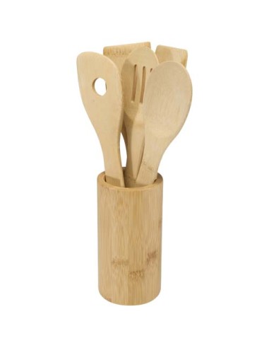 Set de utensilios de cocina de bambú "Tala" | Sequio regalos de empres